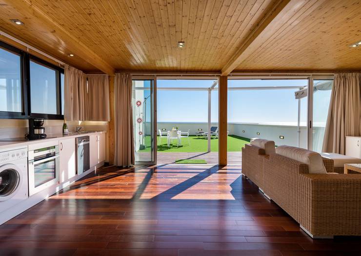 Svit med privat solterrass och utsikt över havet Hotell New Folias Gran Canaria Svit med privat solterrass och utsikt över havet Hotell New Folias Gran Canaria