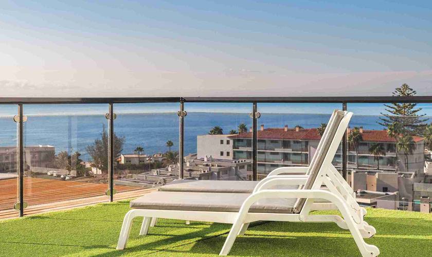Lägenhet med två sovrum, dubbel balkong och havsutsikt Hotell New Folias Gran Canaria