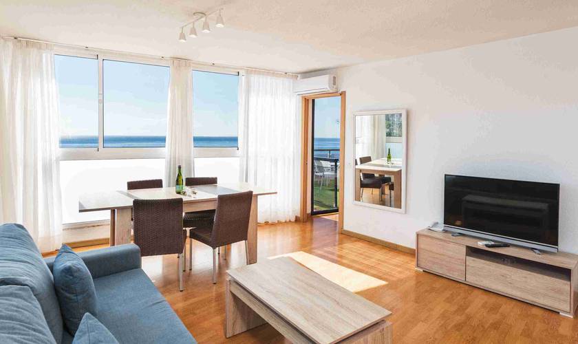 Two bedroom apartment with double balcony and sea views New Folias Hotel Gran Canaria