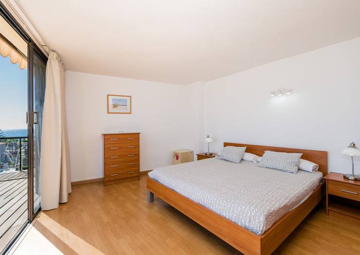 Lägenhet med två sovrum, dubbel balkong och havsutsikt Hotell New Folias Gran Canaria
